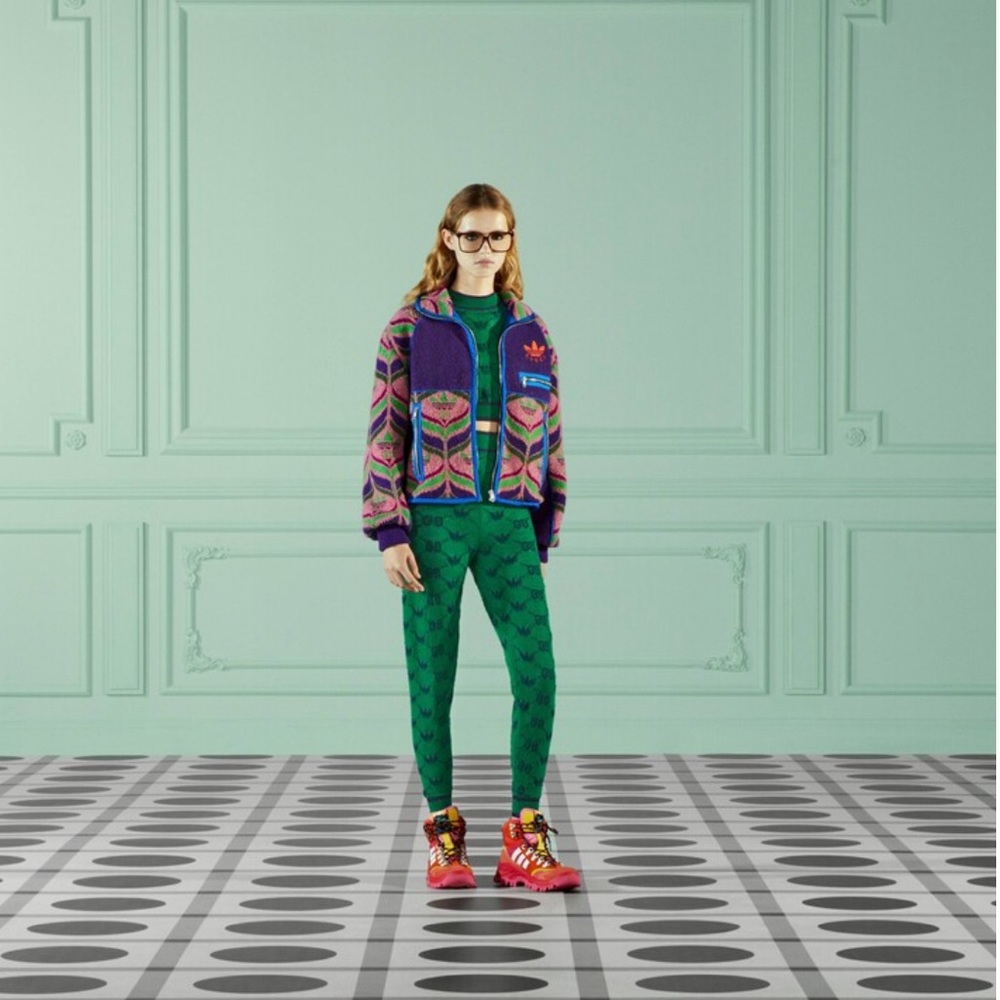 Gucci x adidas GG Trefoil wool bomber - Picture 2 of 7